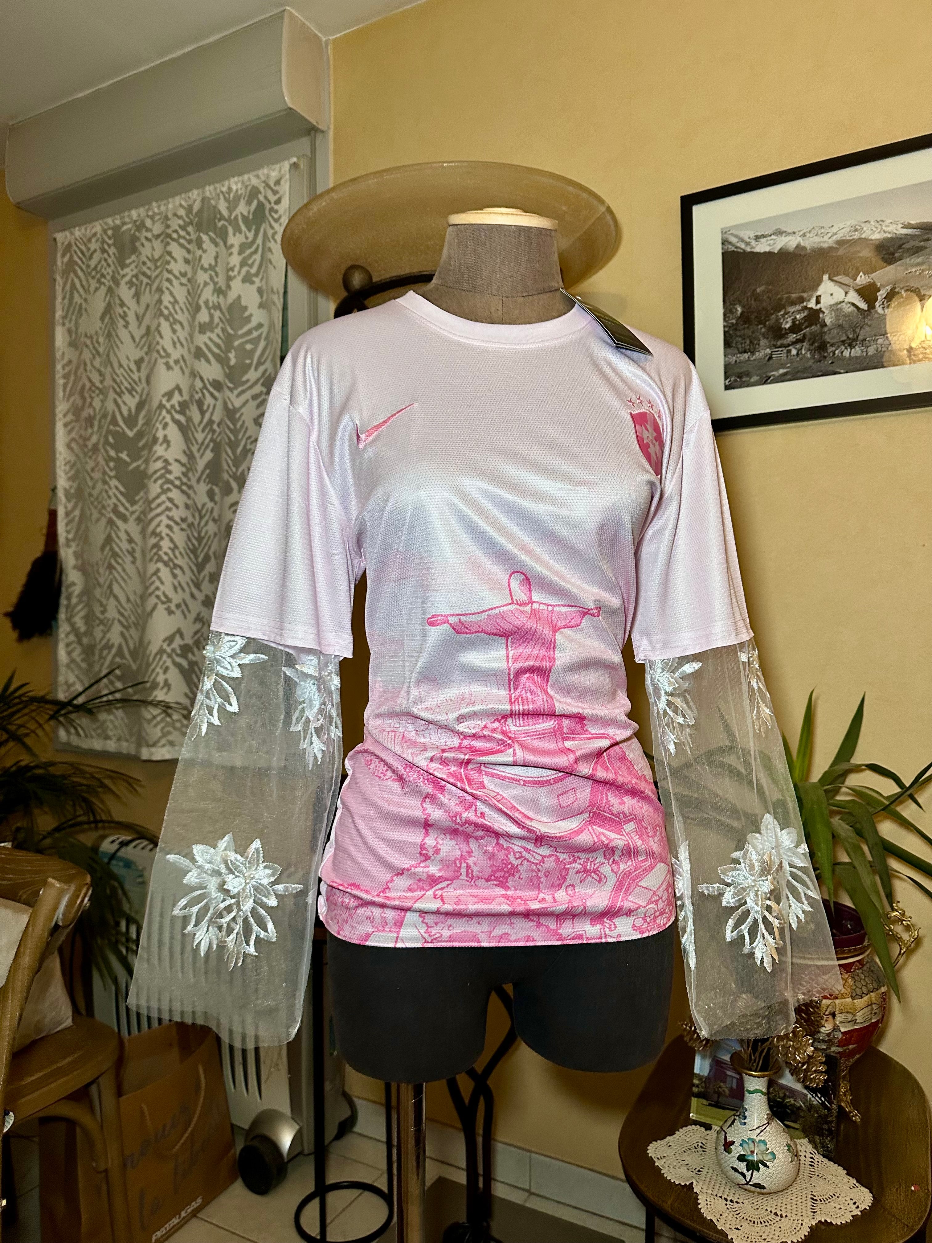 Maillot de foot brésil upcyclé