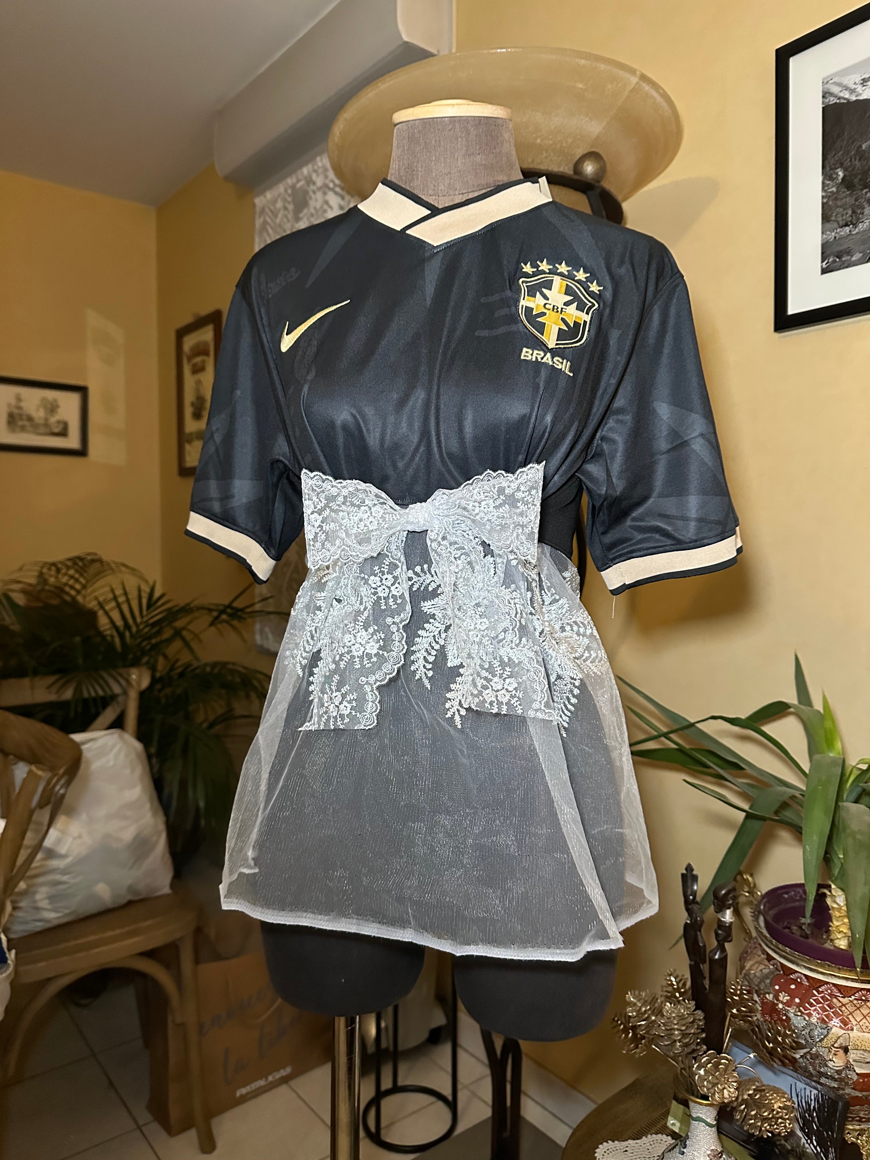 Maillot de foot brésil upcyclé