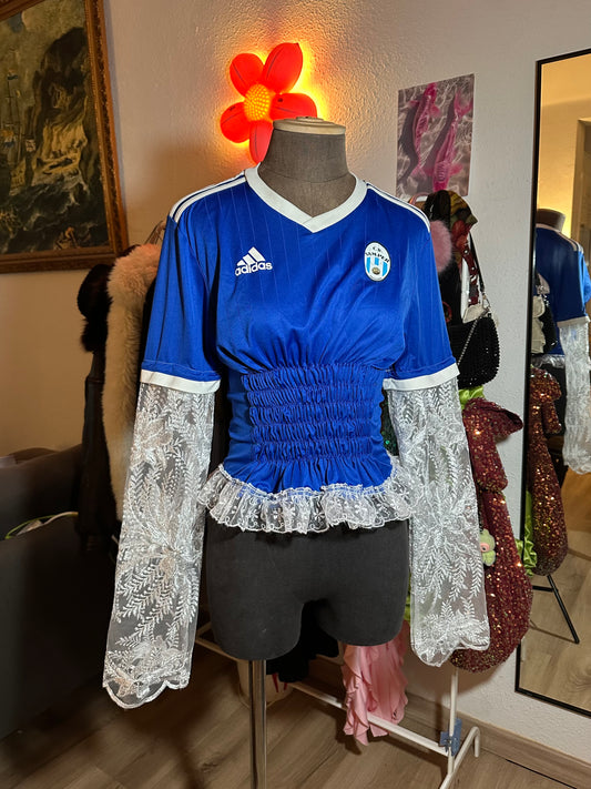 Manches + lace upcycling