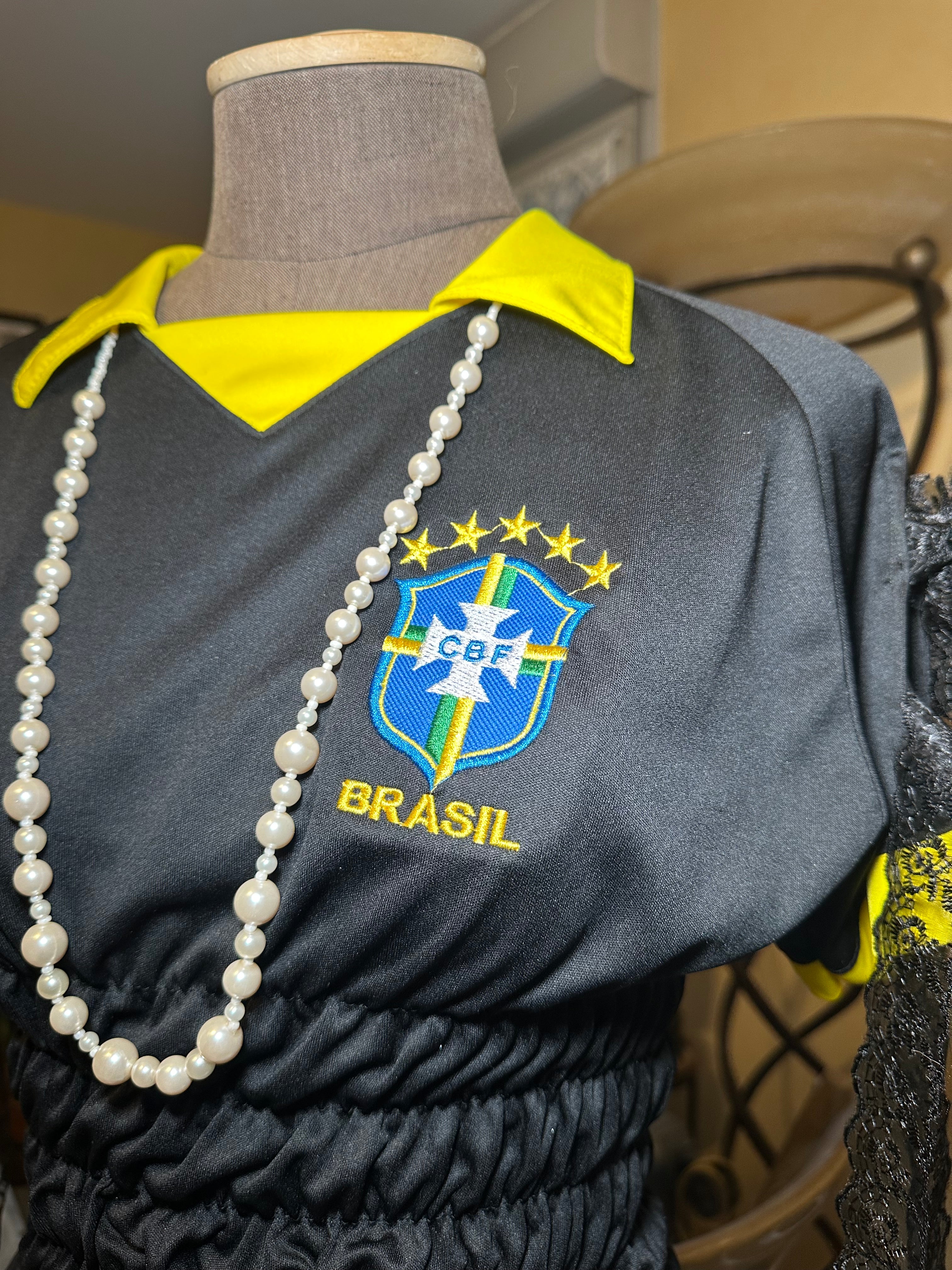 Maillot de foot brésil upcyclé